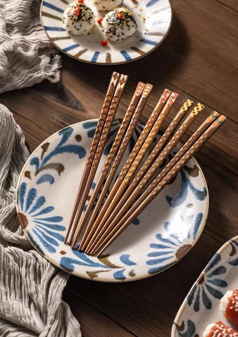 Geometry Japanese Style Wooden Chopsticks