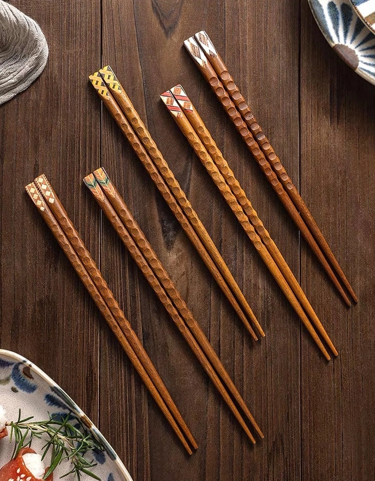 Geometry Japanese Style Wooden Chopsticks