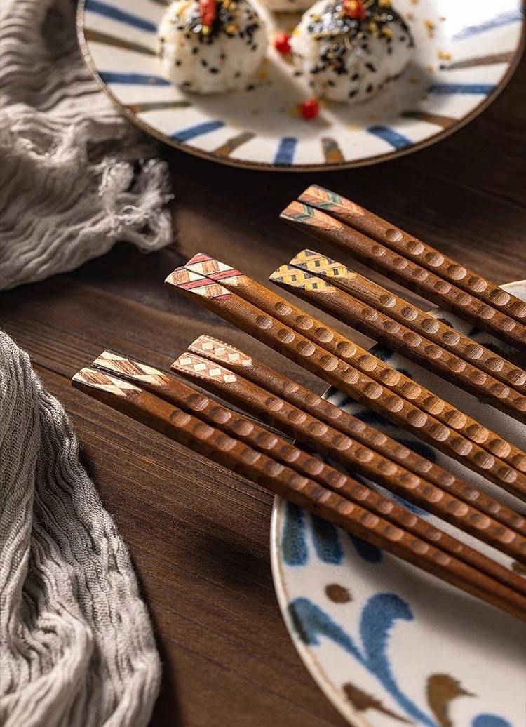 Geometry Japanese Style Wooden Chopsticks
