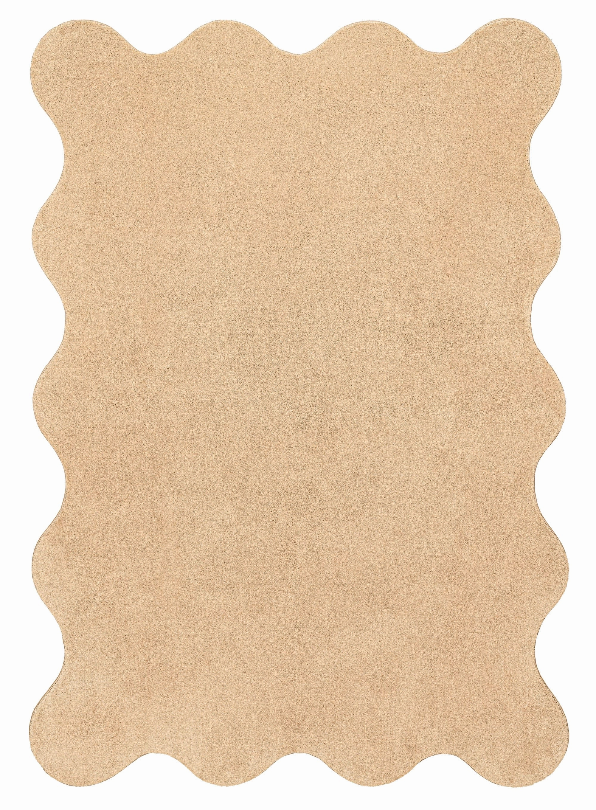 Gerri Brown Scallop Washable Rugmodern color block patchwork rug