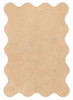 Gerri Brown Scallop Washable Rugmodern color block patchwork rug