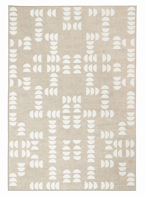 Gianna Beige Ivory Indoor Outdoor Washable Rugmodern color block patchwork rug