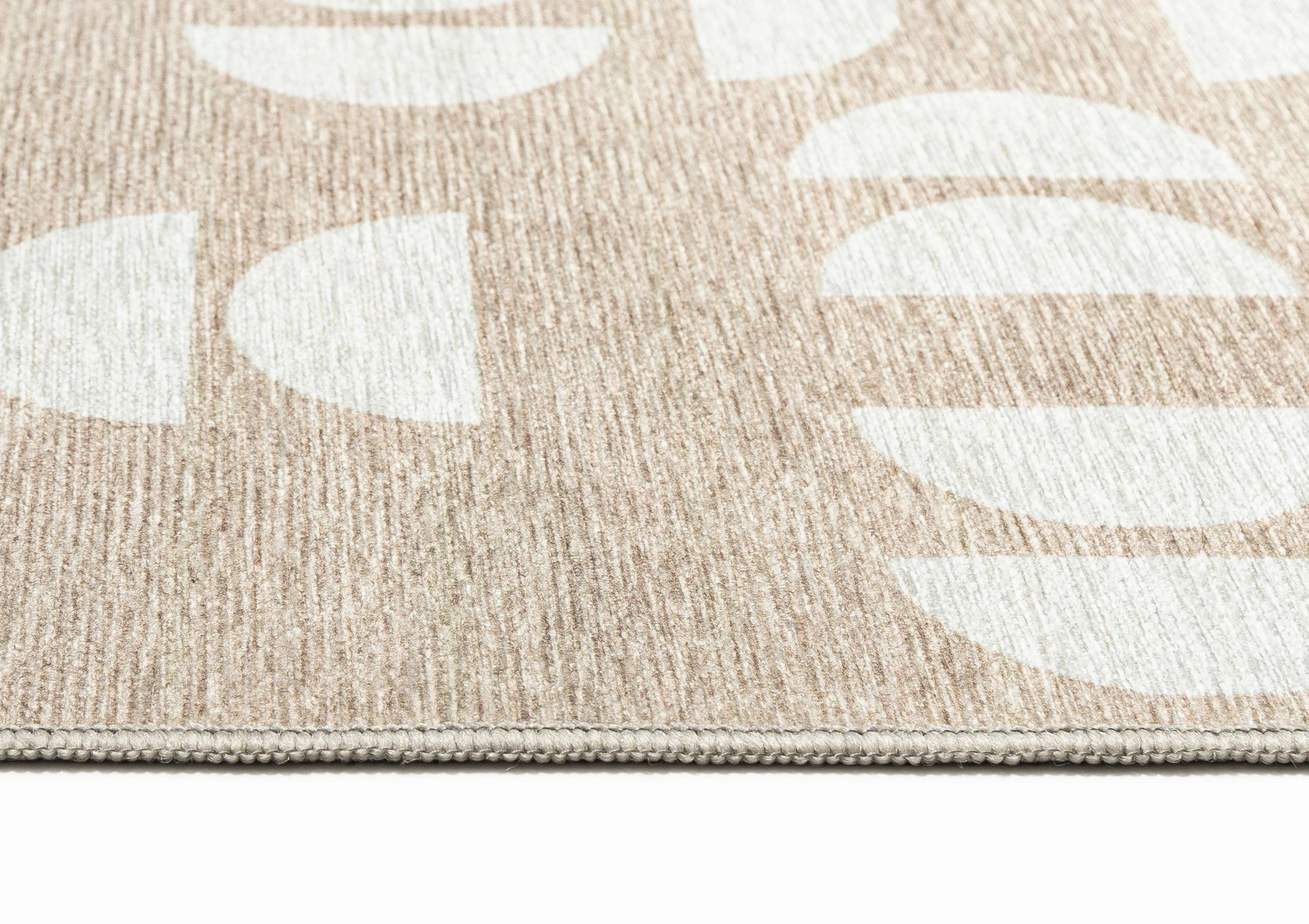 Gianna Beige Ivory Indoor Outdoor Washable Rug