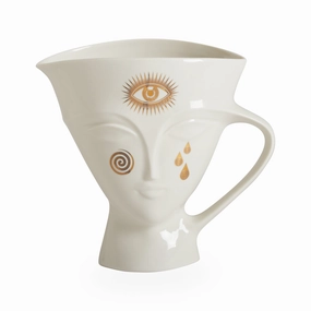 Gilded Giuliette Pitcherhandmade ceramic dinnerware set