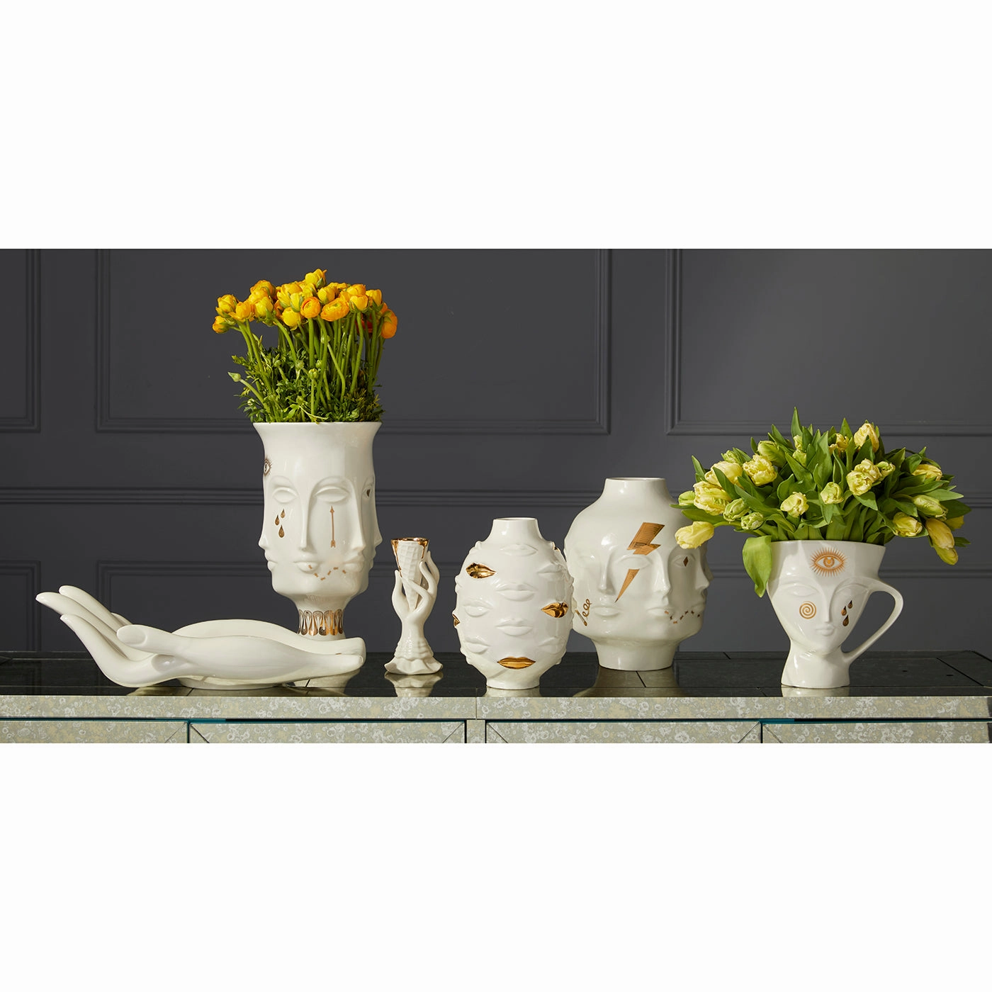 Gilded Giuliette Pitcher