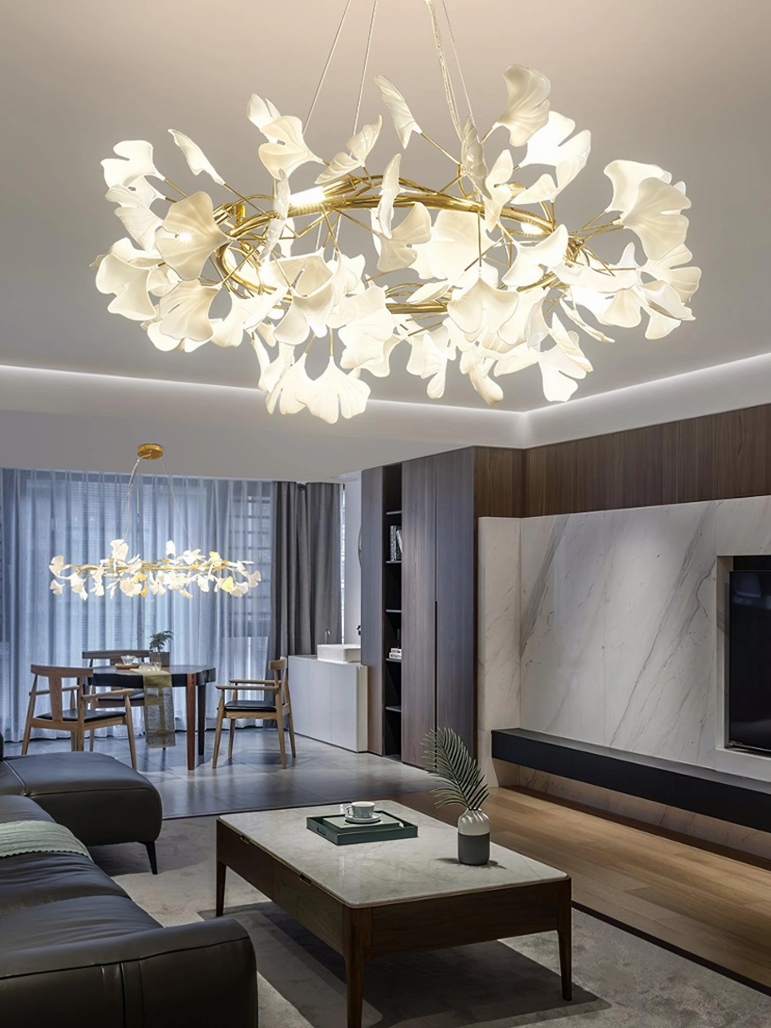 Gingko Chandelier O