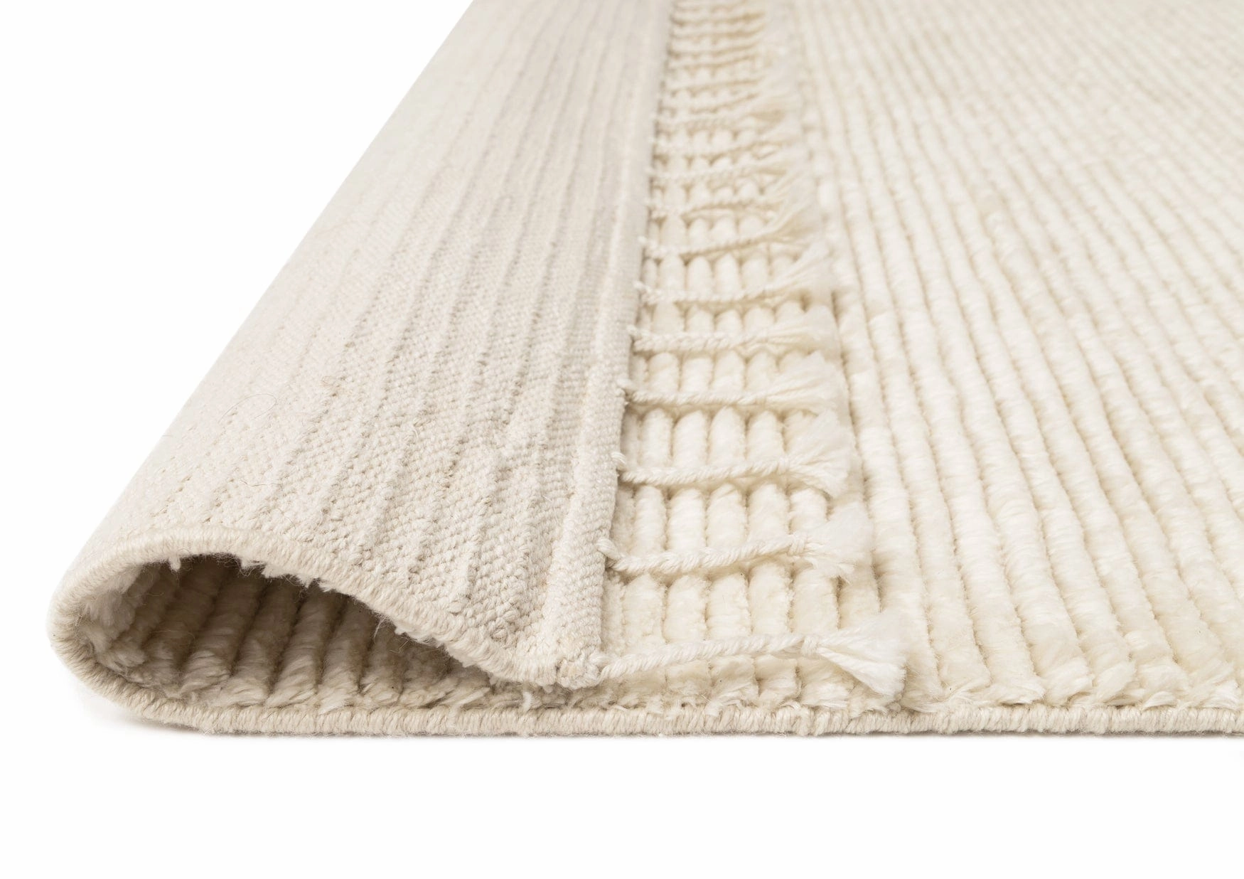 Ginta Luxe Ivory PET Cut Pile Rug *NO RETURNS UNLESS FAULTY