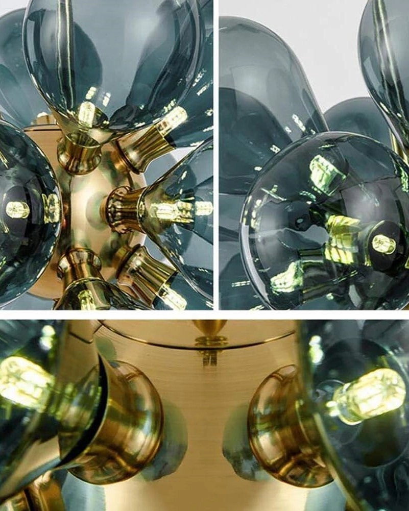 Glass Blossom Bubble Chandelier