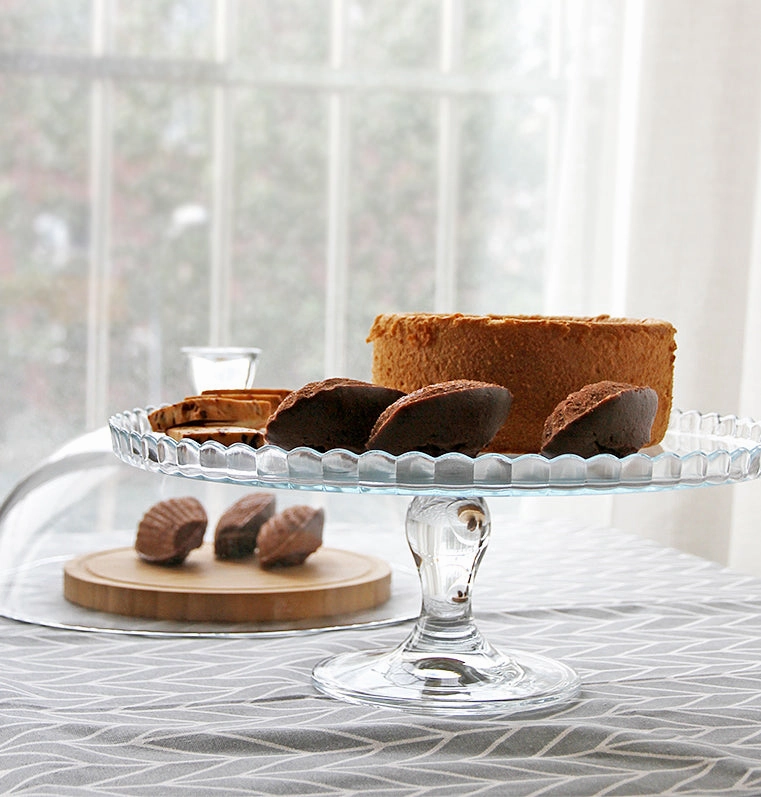 Glass Cake Dome and Stand