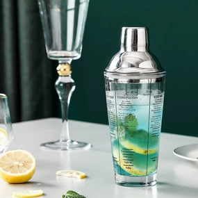 Glass Cocktail Shaker Setmodern kitchen decor ,kitchen dinner set ,dinnerware 