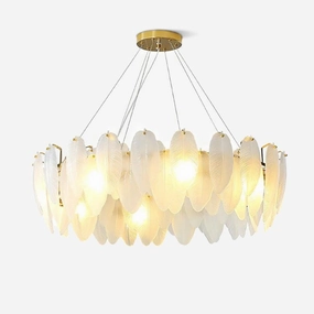 Glass Feather Chandelierrustic chandelier,bedroom chandelier 