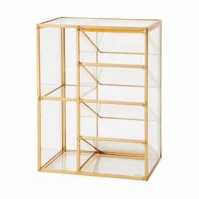 Glass Organizer Brush Holderdecorative storage box ,stackable storage box 