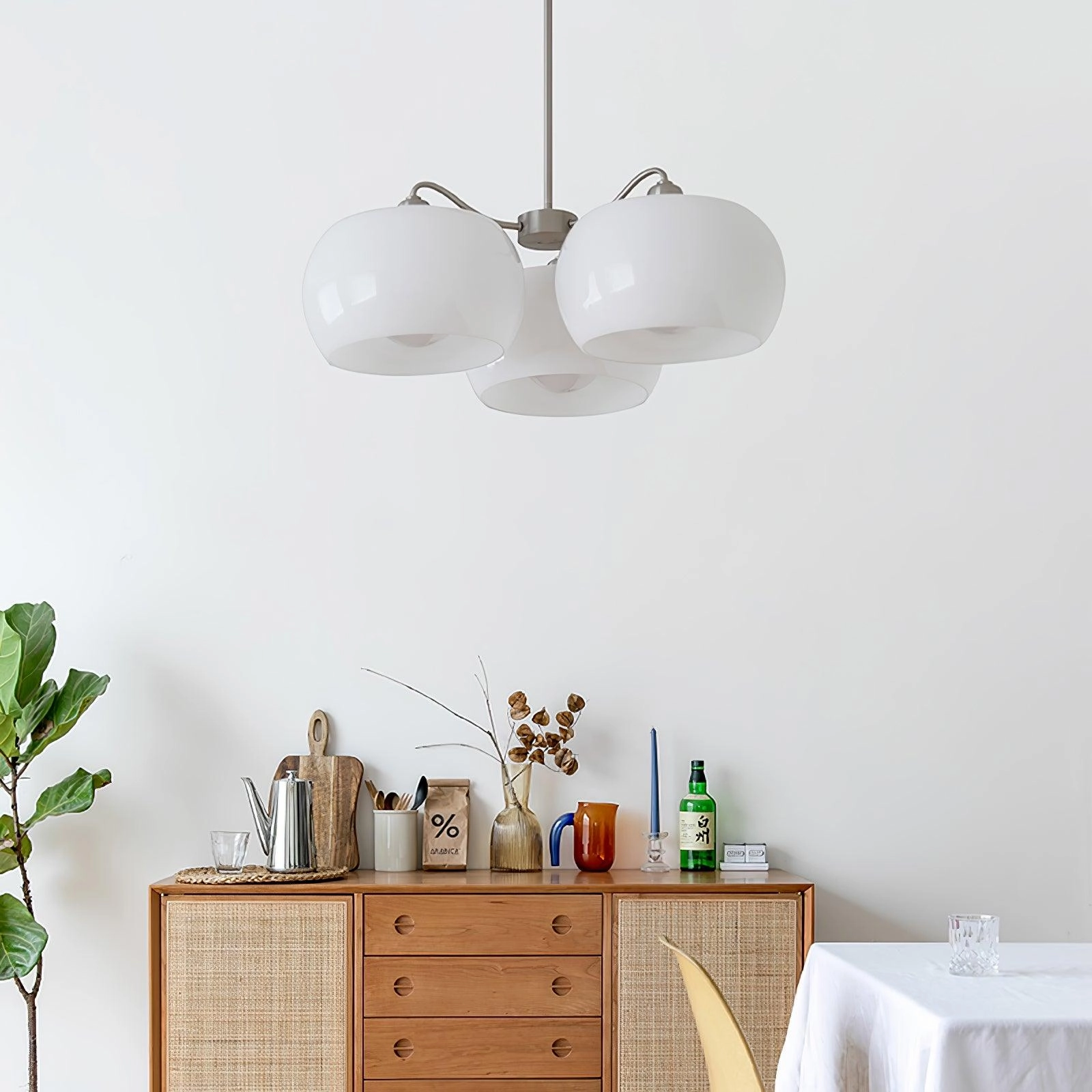 Glass Persimmon Chandelier