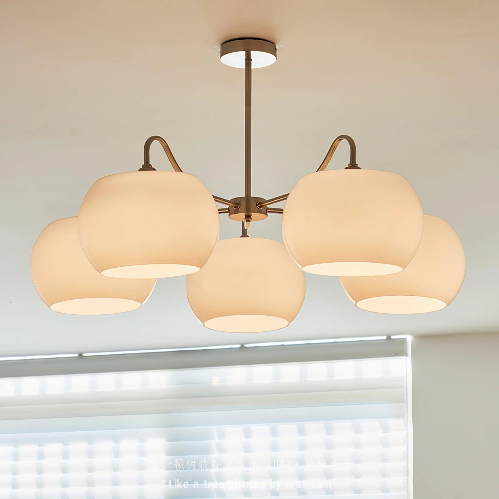 Glass Persimmon Chandelier