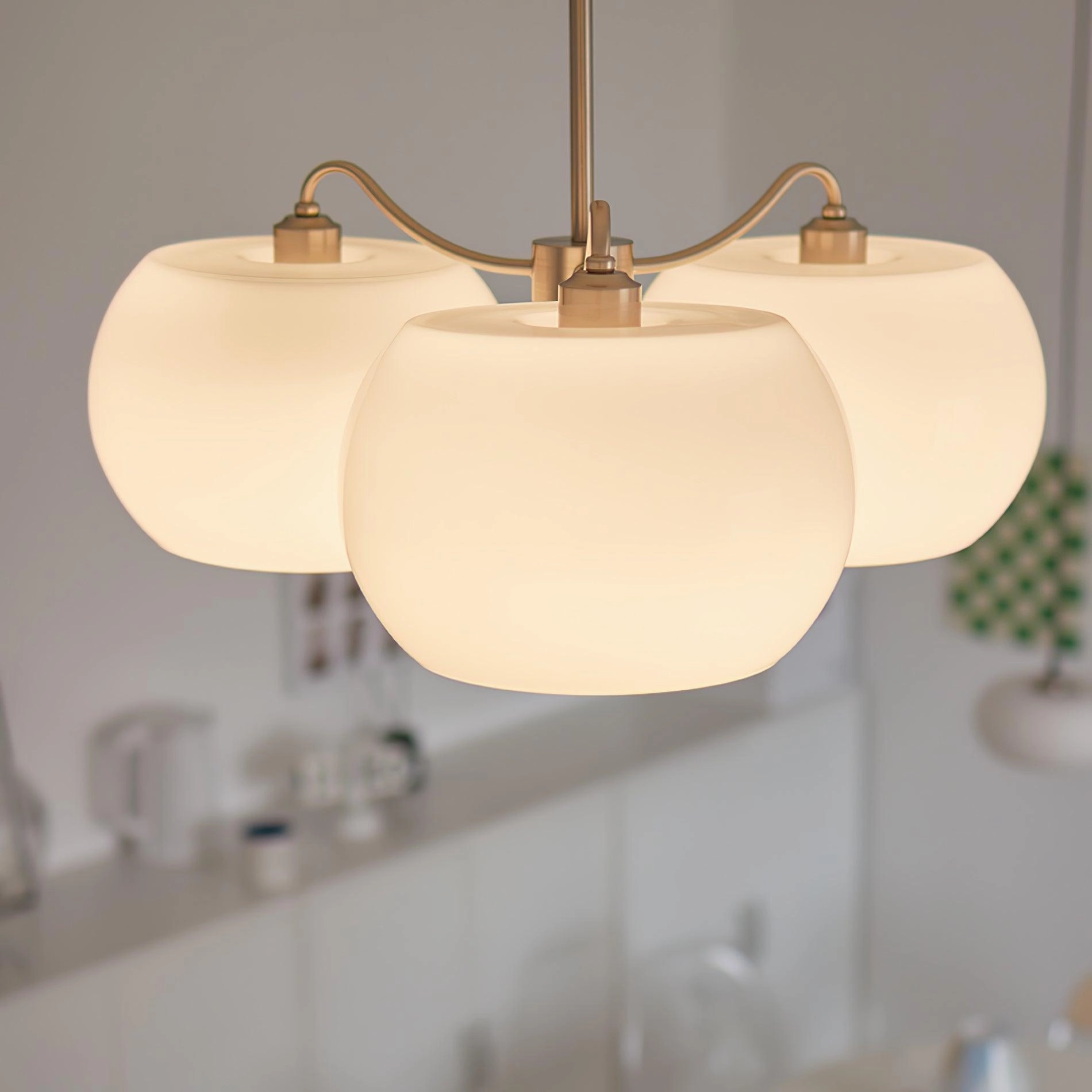 Glass Persimmon Chandelier