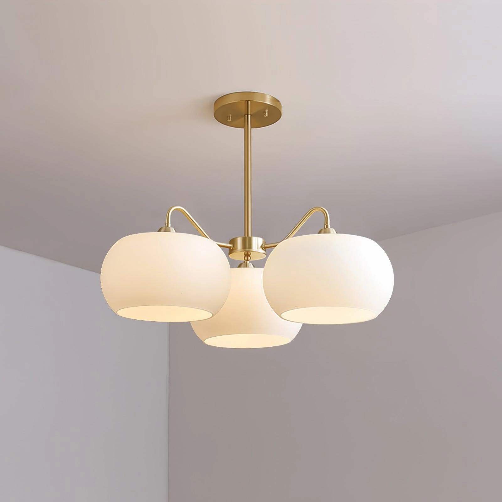 Glass Persimmon Chandelier