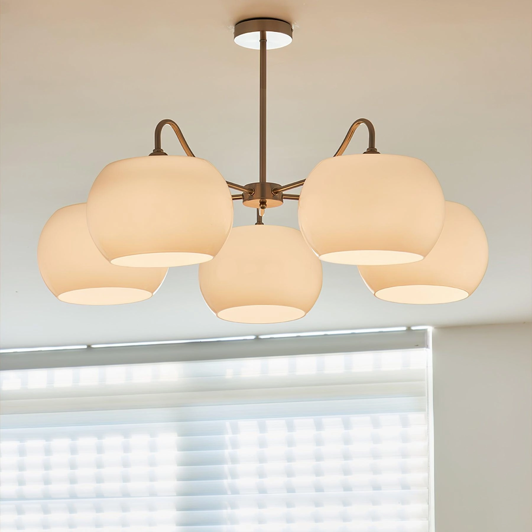 Glass Persimmon Chandelier
