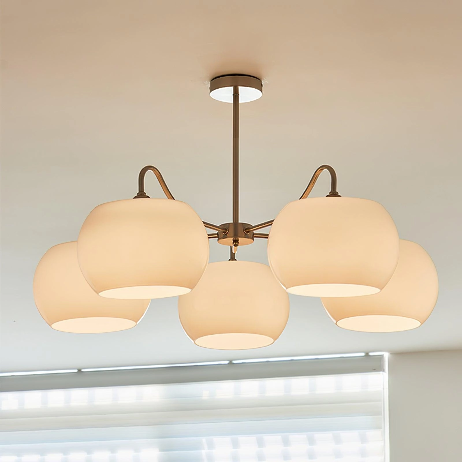 Glass Persimmon Chandelier