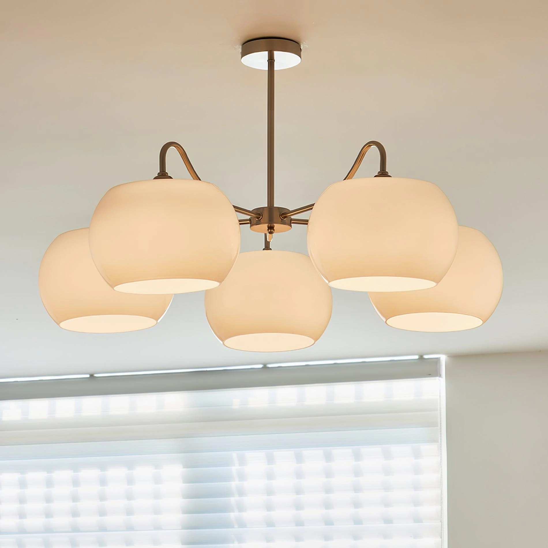 Glass Persimmon Chandelier
