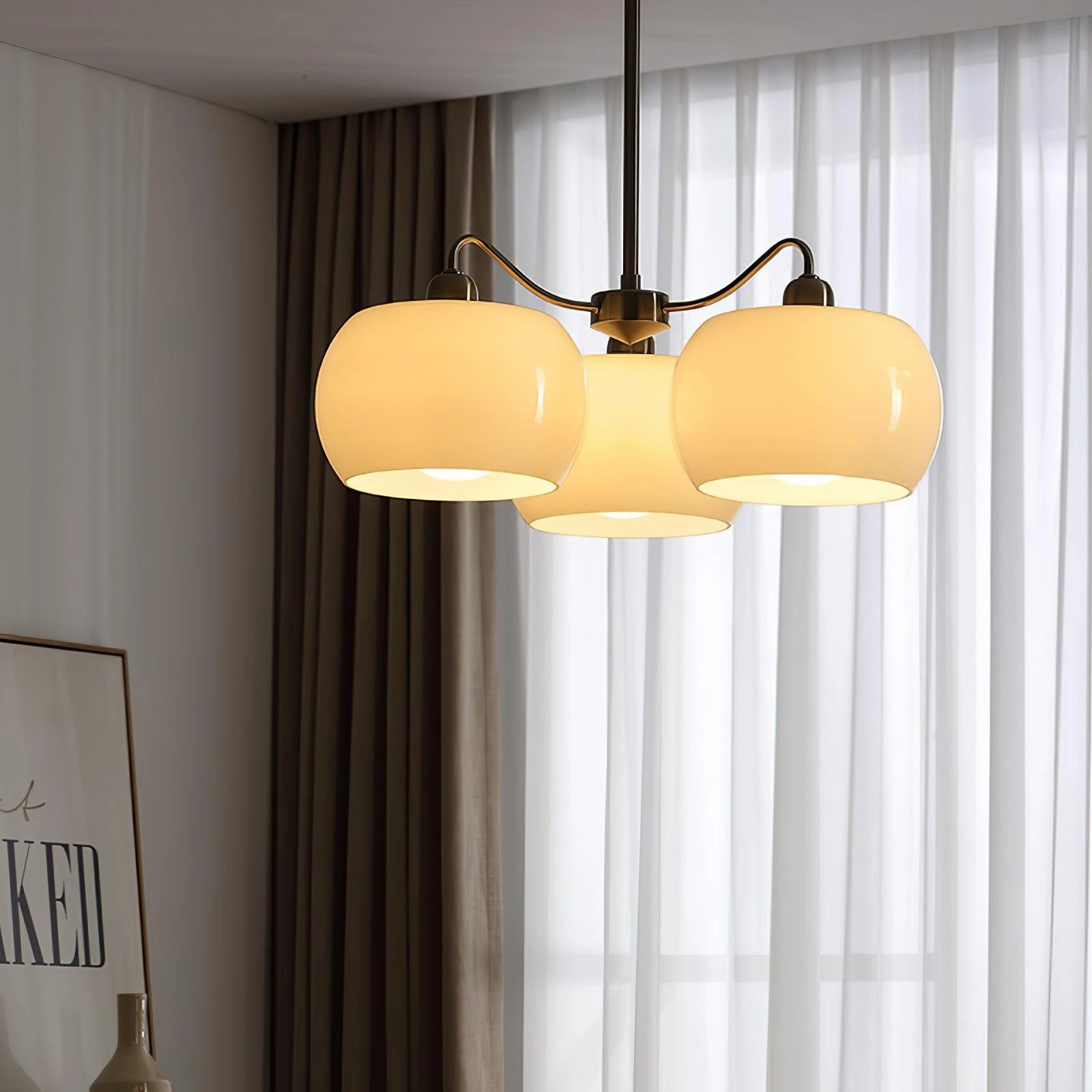 Glass Persimmon Chandelier