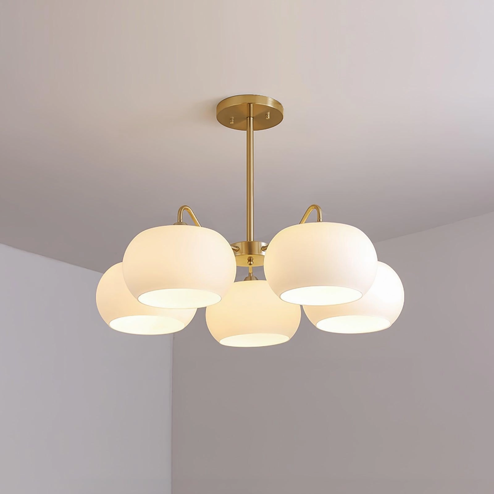Glass Persimmon Chandelier
