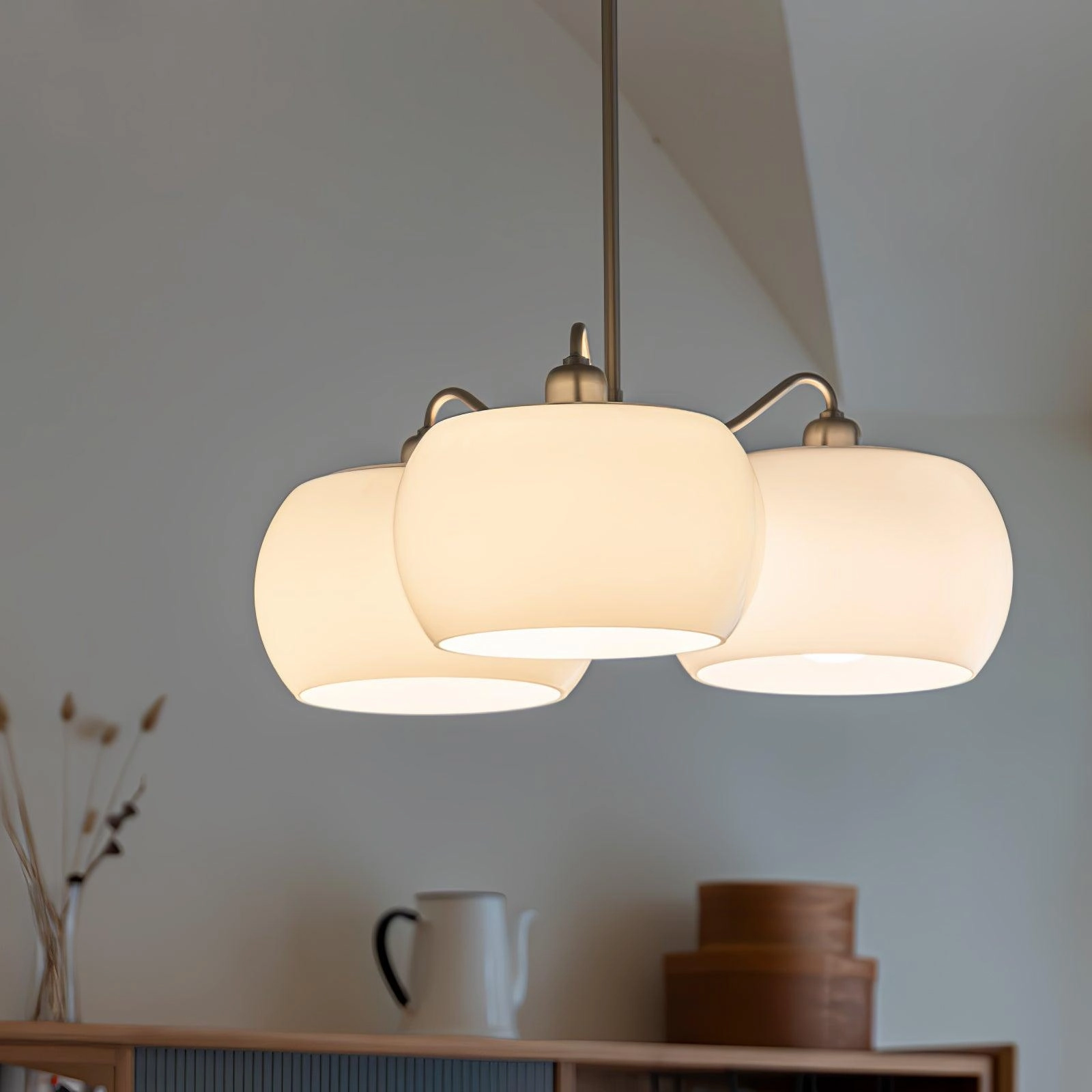 Glass Persimmon Chandelier