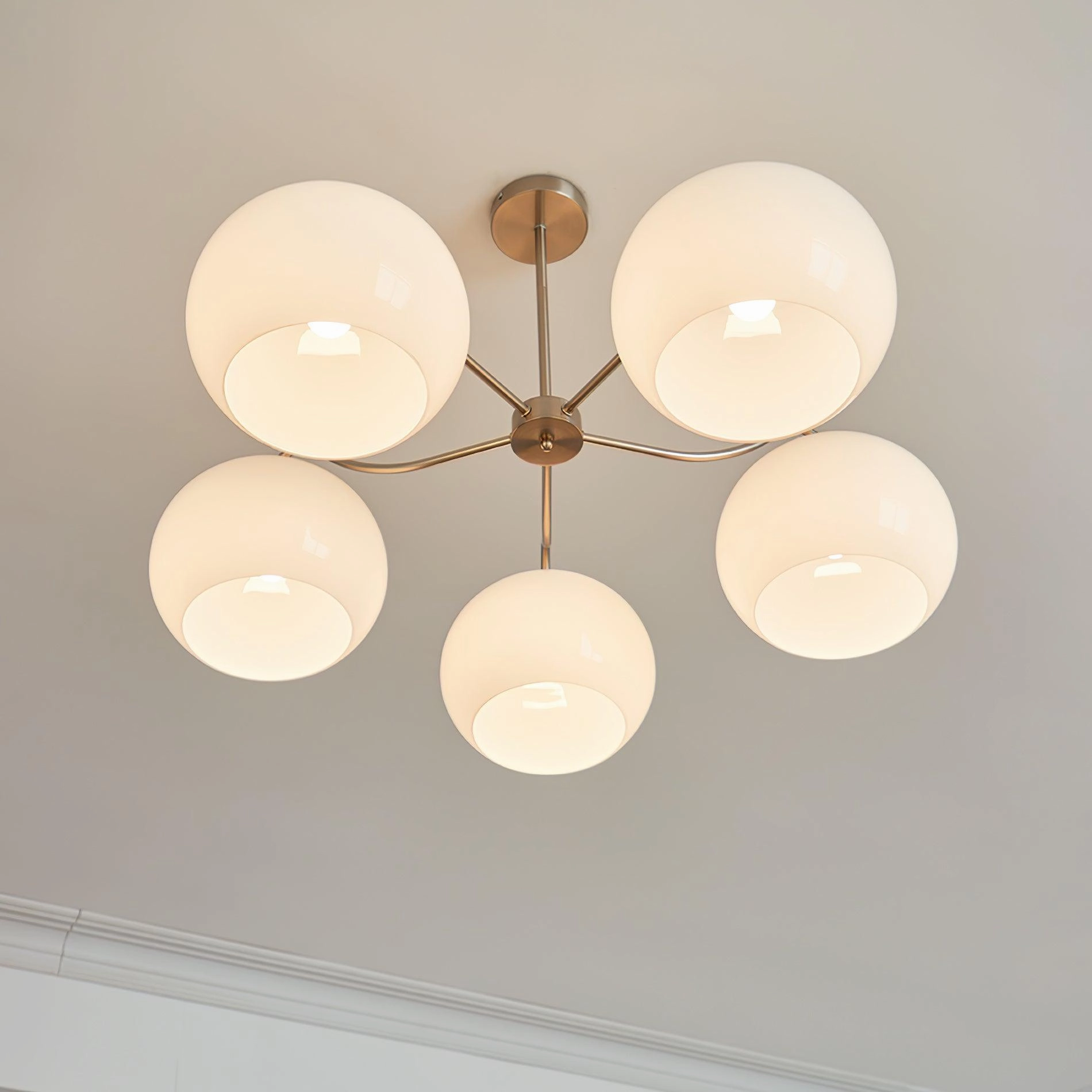 Glass Persimmon Chandelier