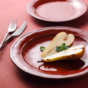Glazed Terracotta Stoneware Platemodern kitchen decor ,kitchen dinner set ,dinnerware 