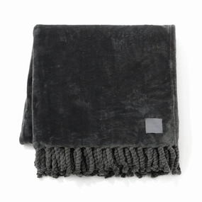Godis Smooth Throw (Knee Blanket) 1500 X 800 Dark Graybedding sets ,throw blankets 