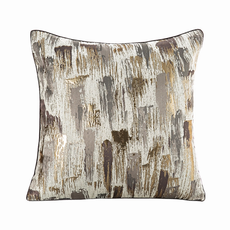 Gold and Grey Abstract Throw Cushionhome decoration ,modern home decor 
