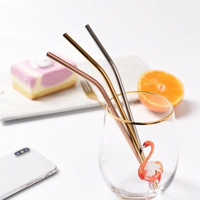 Gold Drinking Straws - Set of 3modern kitchen decor ,kitchen dinner set ,dinnerware 