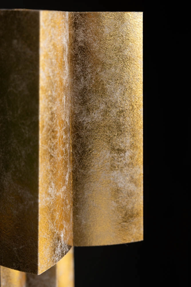 Gold Leafed Effect Star Table Lamp