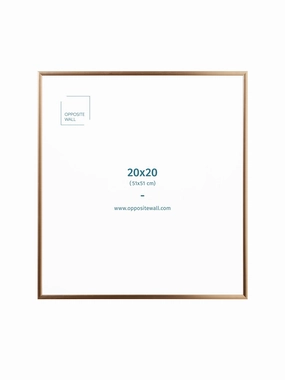 Gold Metal Frame, 20x20 in | 51x51 cmdecorative photo frame ,personalized photo frame 