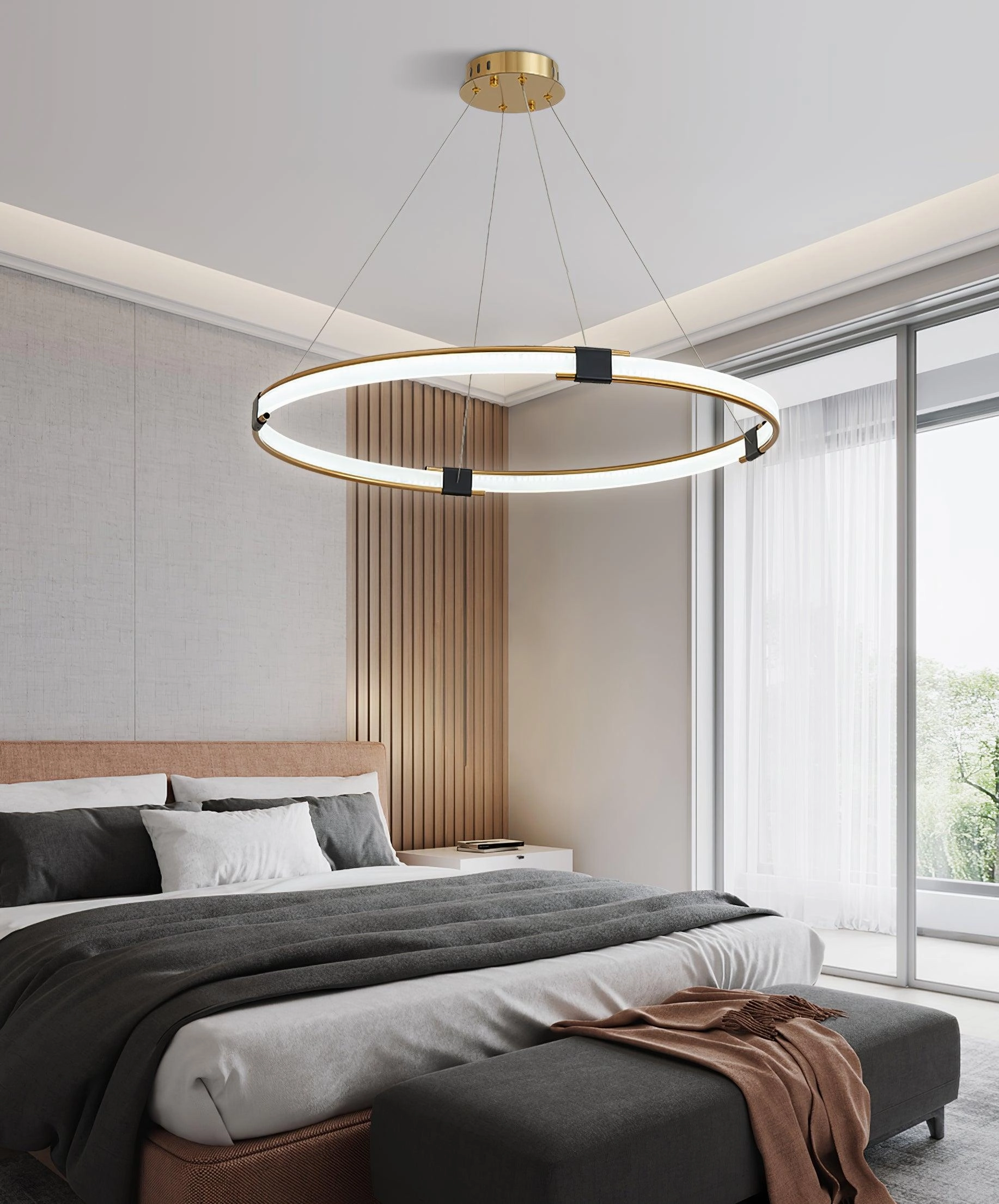 Gold Ring Chandelier