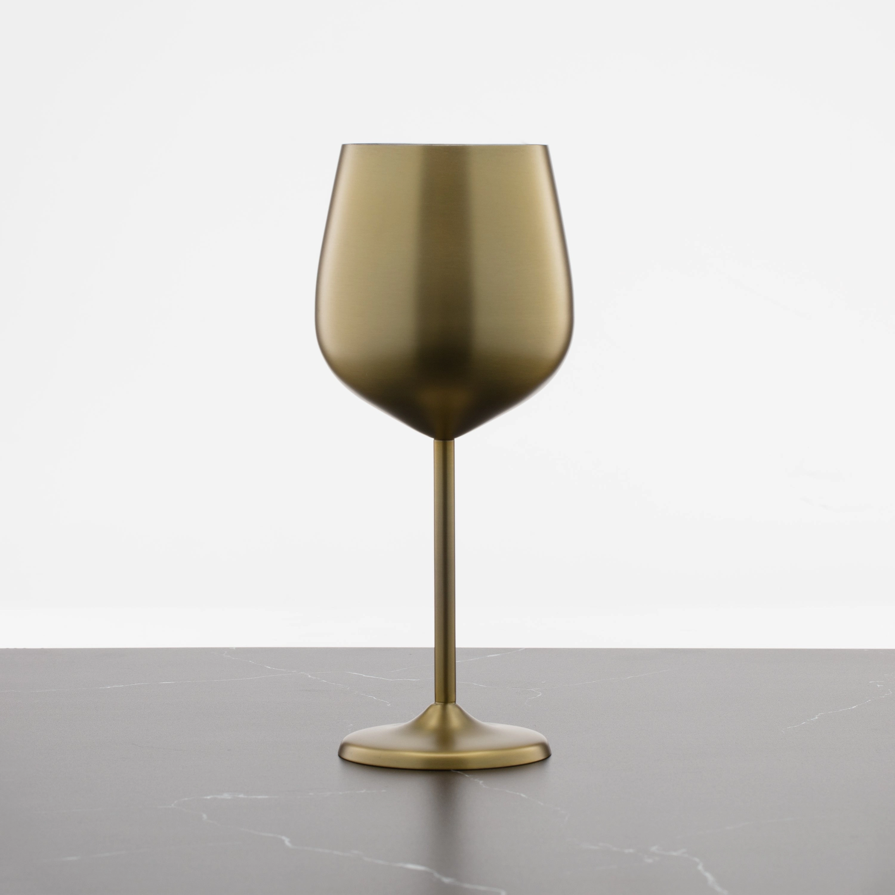 Gold Stainless Wine Glasses - Set Of 4