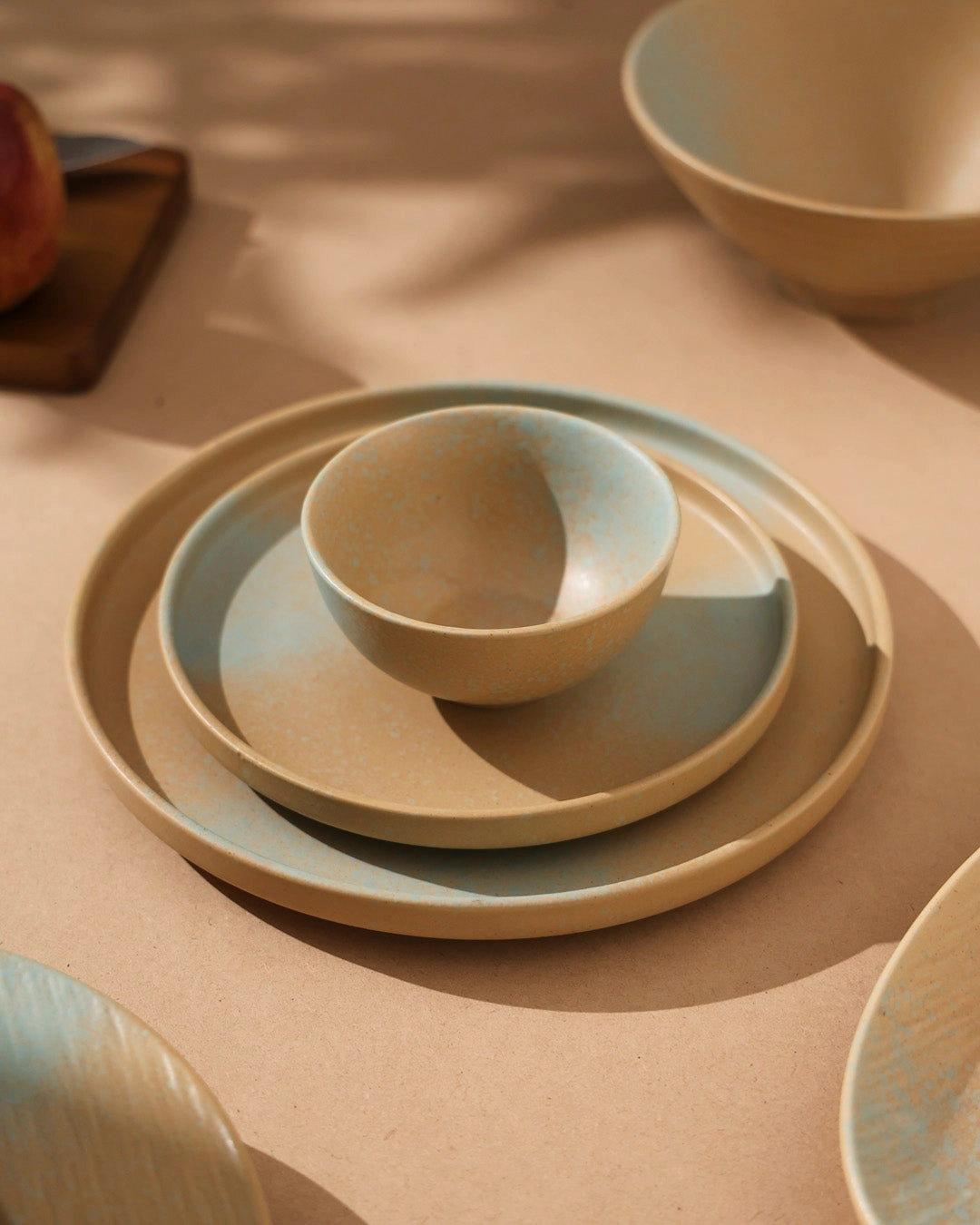 Golden Drift Matte Quarter Plate