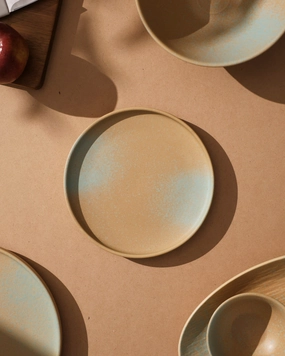 Golden Drift Matte Quarter Platemodern kitchen decor ,kitchen dinner set ,dinnerware 
