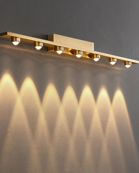 Golden Glow Mirror Wall Light - 7 Lightsmodern wall lamp,smart wall lamp