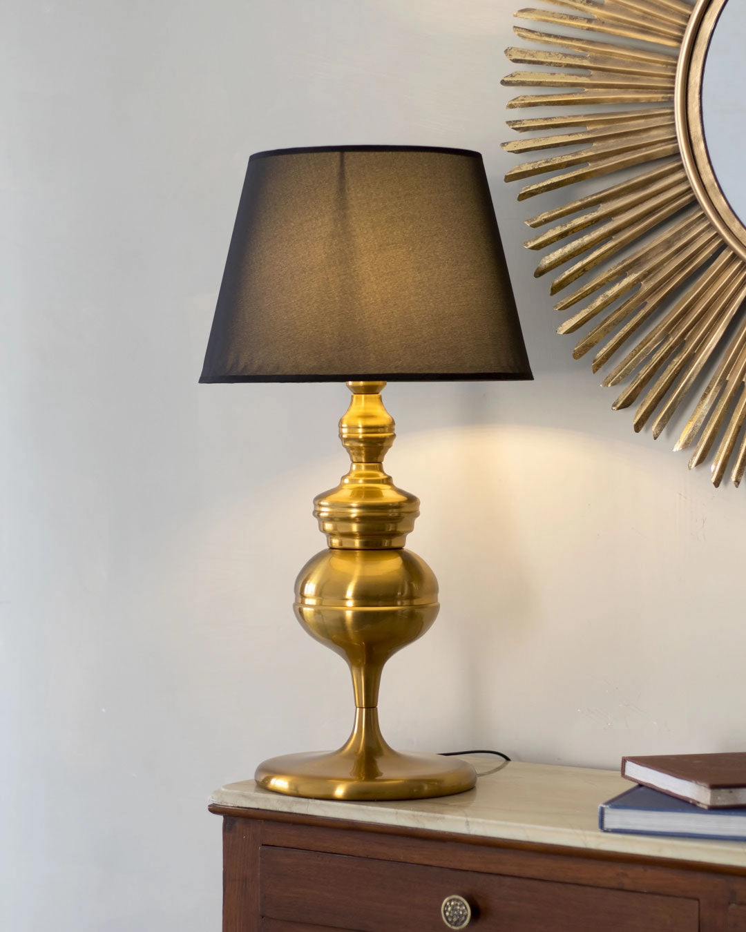 Golden Metal Base Table Lamp