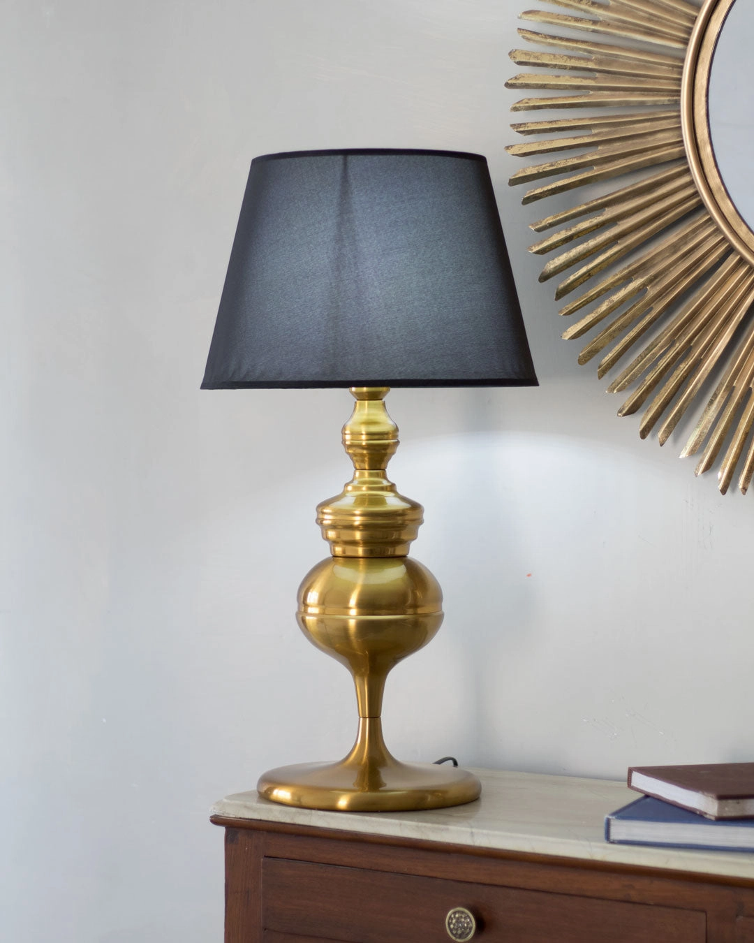 Golden Metal Base Table Lamp
