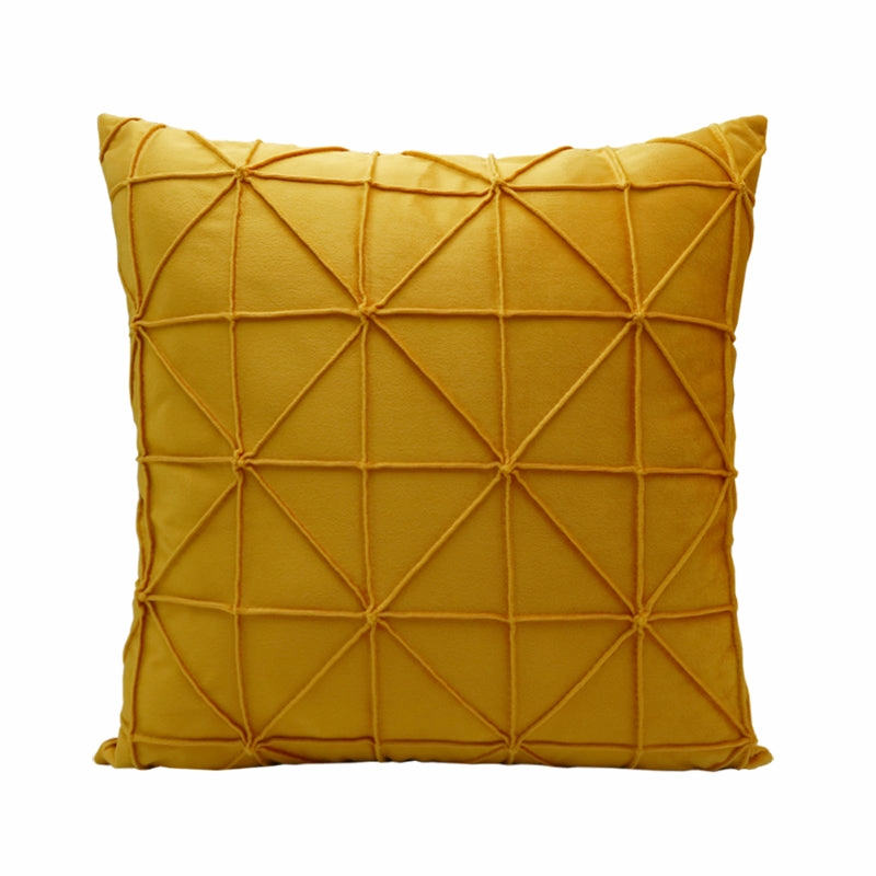 Golden Yellow Geometric Throw Cushionhome decoration ,modern home decor 