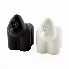 Gorilla Salt & Pepper Sethandmade ceramic dinnerware set