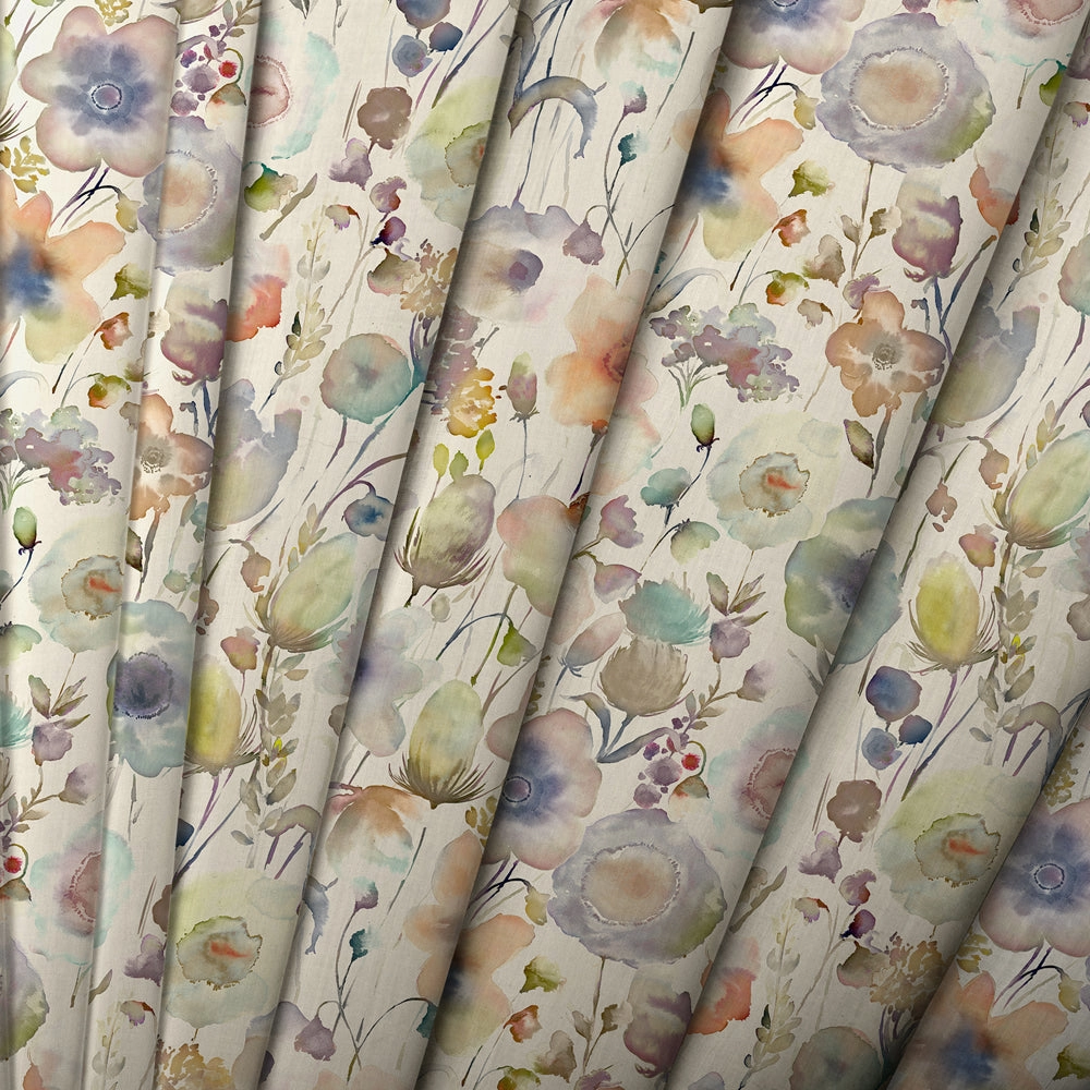 Gospiana Printed Cotton Made to Measure Roman Blinds Coral/Cloud