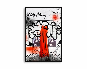 GraffArt - Keith Haring Mona #2nordic style wall decor