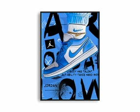 GraffArt -Blue Jumpmannordic style wall decor