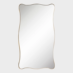 Grand Wave - Gold Mirrorwall mounted decorative mirror,full length dressing mirror