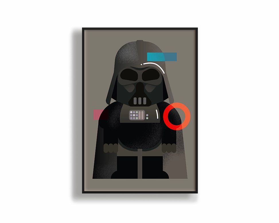 Graphic Darth Vader (May The 4th Special)nordic style wall decor