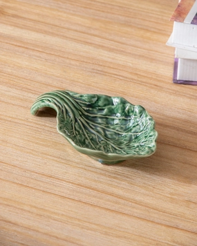 Green Cabbage Leaf Spoon Restmodern kitchen decor ,kitchen dinner set ,dinnerware 