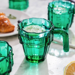 Green Cactus Glasses - Set of 6modern kitchen decor ,kitchen dinner set ,dinnerware 
