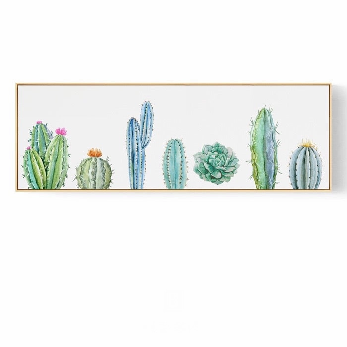 Green Leaf Wall Art With Frame